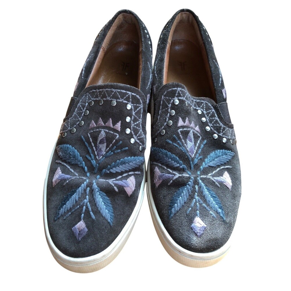 FRYE Pinehurst Ivy Embroidered Slip-On Sneaker Size 9